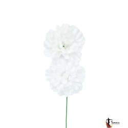 Fleurs de flamenco (pour cheveux) modèle Couple d'Oeillets Rouge