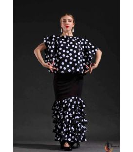 flamenco skirts woman in stock - Falda Flamenca TAMARA Flamenco - Zagala - Stretch knitted and crep( In Stock)