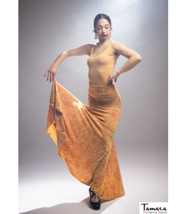 faldas flamencas mujer en stock - Falda Flamenca TAMARA Flamenco - Falda Mirella - Punto elástico Estampado (En Stock)