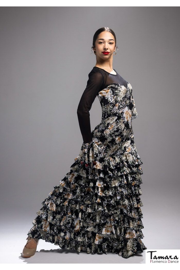 Robes flamenco FEMME modèle Robe flamenco Barletta - Tricot élastique 