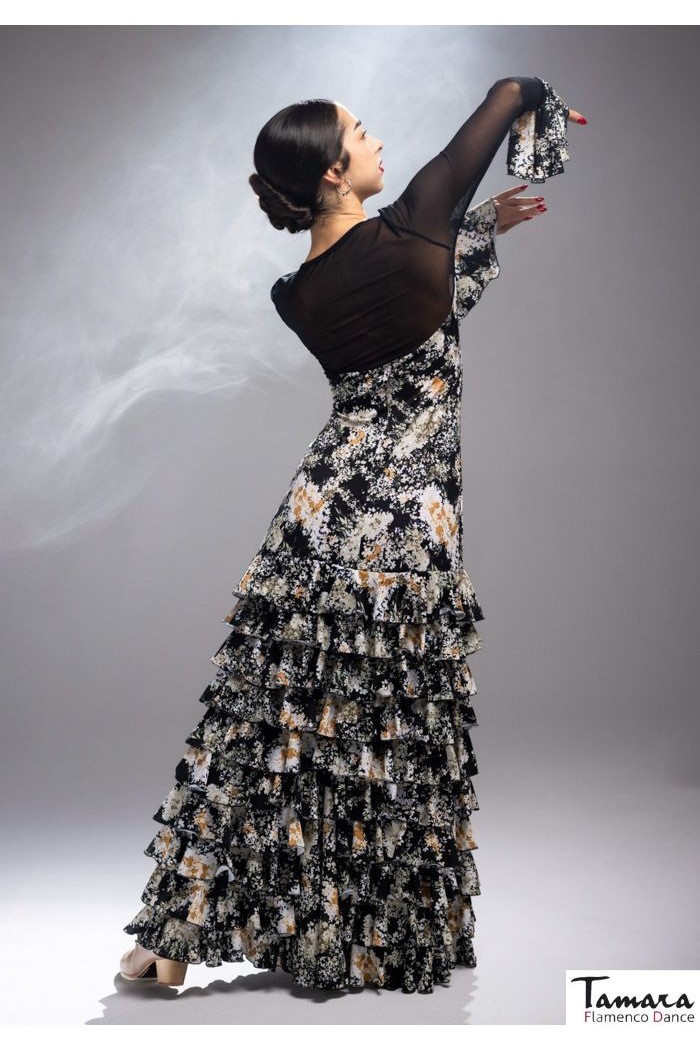 Robes flamenco FEMME modèle Robe flamenco Barletta - Tricot élastique 