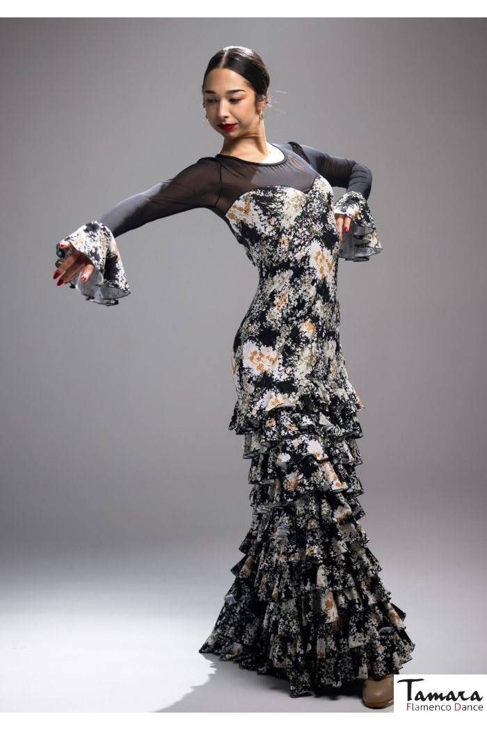 Robes flamenco FEMME modèle Robe flamenco Barletta - Tricot élastique 