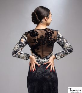 bodyt shirt flamenco woman by order - Maillots/Bodys/Camiseta/Top Dave Dans - Tierra body - Elastic knit print