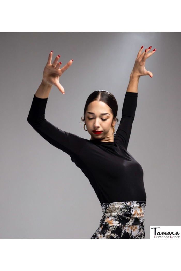  Body/Camiseta flamenca MUJER model Berre T-shirt - Elastic knit Black