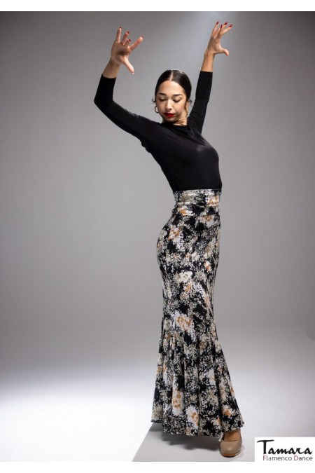  Flamenco skirts WOMAN model Flamenco skirt Ogalla skirt - Elastic knit print 