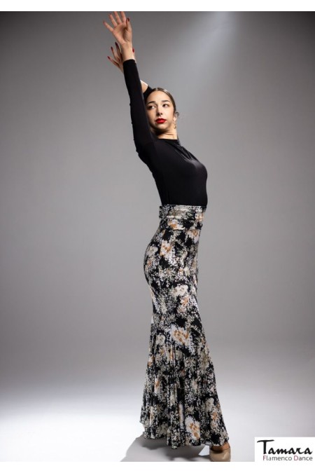  Flamenco skirts WOMAN model Flamenco skirt Ogalla skirt - Elastic knit print 