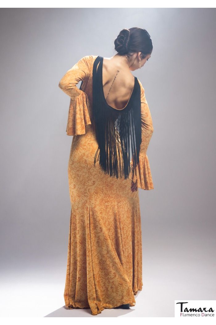 Robes flamenco FEMME modèle Robe flamenco Lei - Tricot élastique Imprimé floral coloré