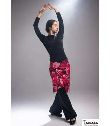 jupes flamenco femme en stock - Falda Flamenca DaveDans - Jupe-Pantalon Niebla - Tricot élastique (En Stock)