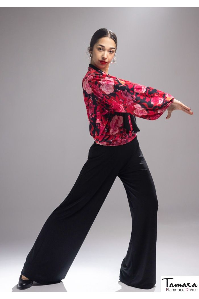  Flamenco skirts WOMAN model Casino Pants - Elastic knit Black