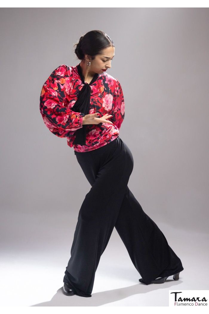  Flamenco skirts WOMAN model Casino Pants - Elastic knit Black