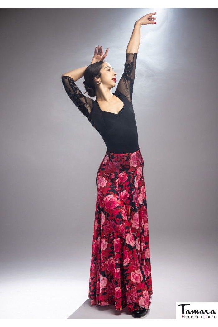  Flamenco skirts WOMAN model Flamenco skirt Cala skirt - Elastic knit Printed 