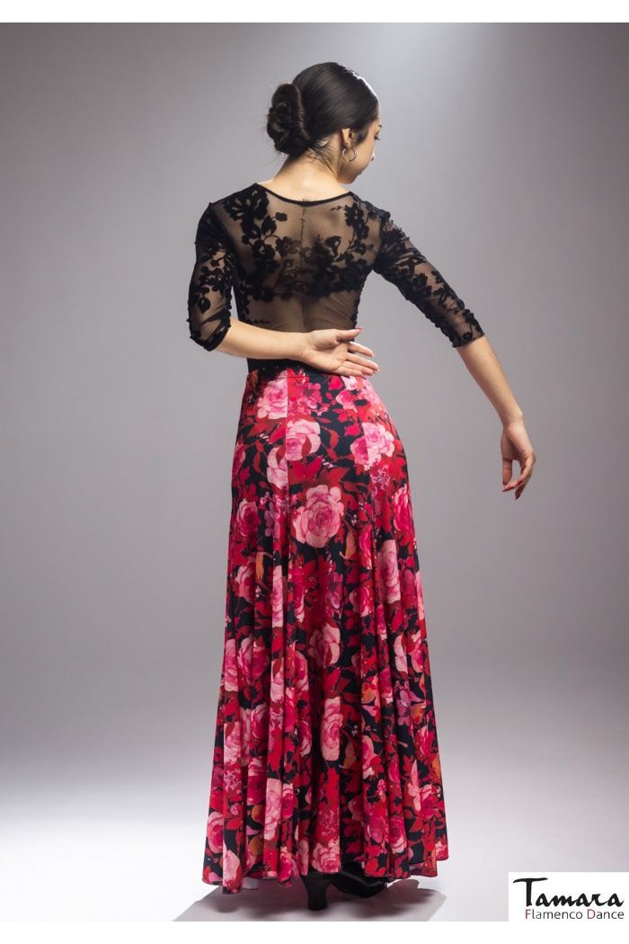  Flamenco skirts WOMAN model Flamenco skirt Cala skirt - Elastic knit Printed 