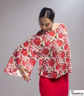 bodyt shirt flamenco woman by order - Maillots/Bodys/Camiseta/Top Dave Dans - Tuna flamenco top - Elastic knit / koshivo