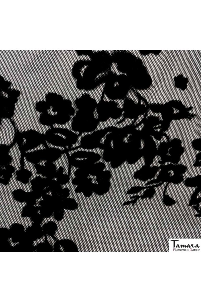 Maillot, body et haut de flamenco FEMME modèle Body Tierra - Tricot élastique Empreinte Imprimé floral coloré