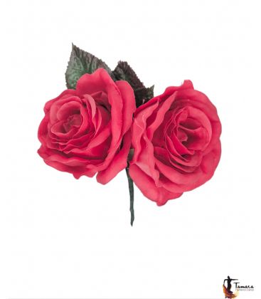 fleurs de flamenco pour cheveux - - Couple de roses flamenca