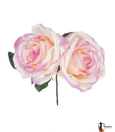 flores de flamenca - - Pareja de Rosas flamencas