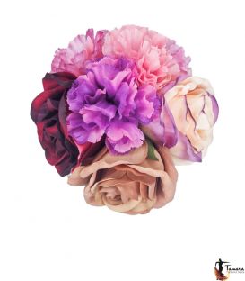 Ramillete flores flamenca - Diseño 5 Grande