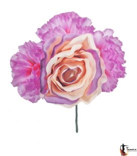 Ramillete flores flamenca - Diseño 5 Mediano