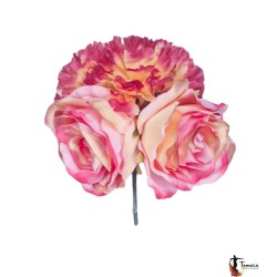 Fleurs de flamenco (pour cheveux) modèle Bouquet fleurs Flamenco - Modèle 7 