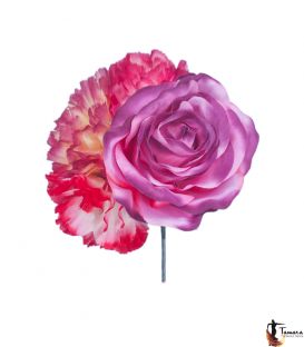 Ramillete flores flamenca - Diseño 24 Mediano
