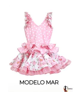 traje de flamenca infantil 2024 bajo pedido - Aires de Feria - Traje de flamenca niña Mar