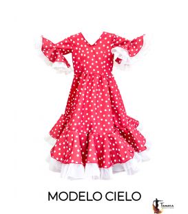 flamenco dress children 2024 on request - Aires de Feria - Flamenca dress girl Cielo