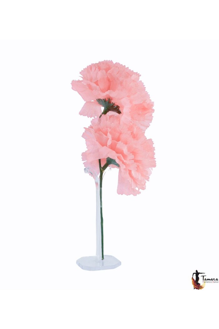  Flowers - Flamenco model Couple of carnations Salmon