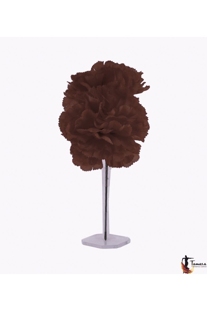  Flowers - Flamenco model Couple of carnations Brown