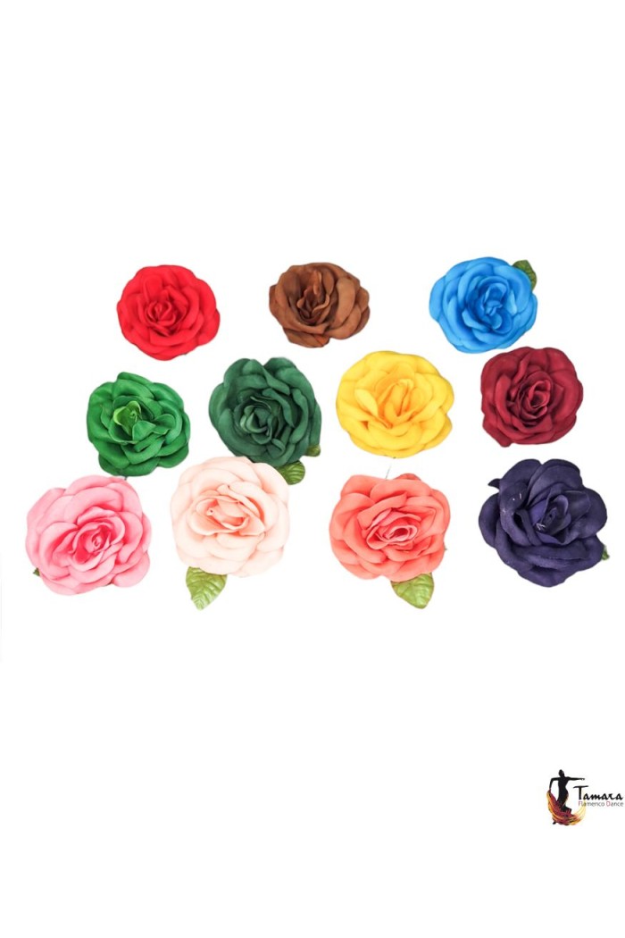 Fleurs de flamenco (pour cheveux) modèle Fleur Flamenca Luz - 12 cm Jaune