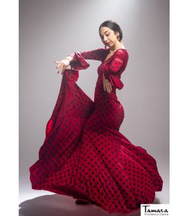 faldas flamencas mujer bajo pedido - Falda Flamenca DaveDans - Falda Cala con fajin - Punto elástico Estampado