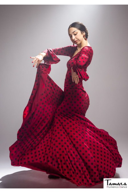 Jupes flamenco FEMME modèle Jupe flamenco Jupe Cala - Tricot élastique Imprime 