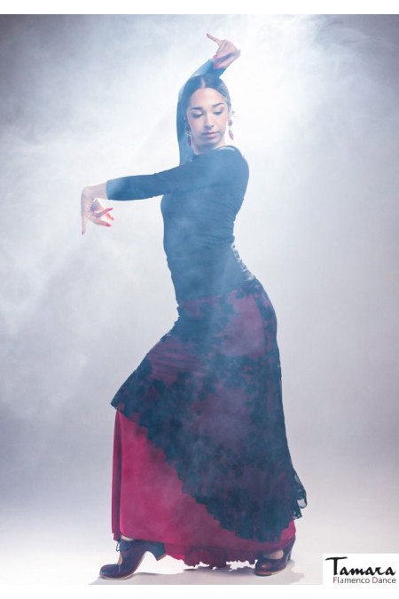 Jupes flamenco FEMME modèle Jupe flamenco Surjupe Sombra - Tul elástico 