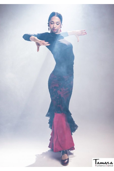 Jupes flamenco FEMME modèle Jupe flamenco Surjupe Sombra - Tul elástico 