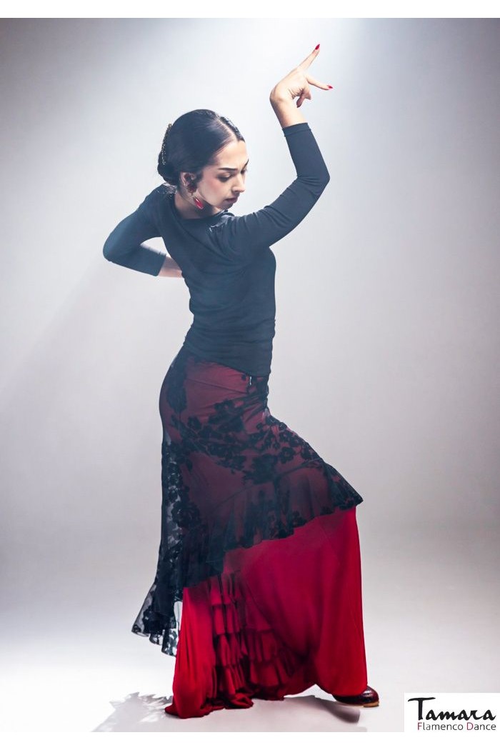  Flamenco skirts WOMAN model Flamenco skirt Sombra overskirt - Tul elástico 