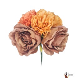 Fleurs de flamenco (pour cheveux) modèle Bouquet fleurs Flamenco - Modèle 15 