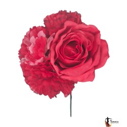 Fleurs de flamenco (pour cheveux) modèle Bouquet fleurs Flamenco - Modèle 26 moyen 