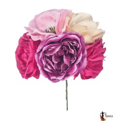 Flores de Flamenca modelo Ramillete flores flamenca - Diseño 31 Grande 