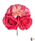 Ramillete flores flamenca - Diseño 34 Grande