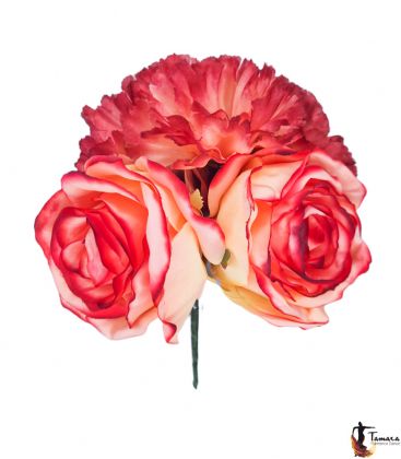 fleurs de flamenco pour cheveux - - Bouquet fleurs Flamenco - Modèle 35 Grand