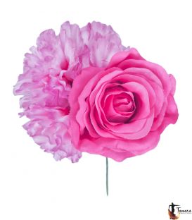 Ramillete flores flamenca - Diseño 32 Mediano
