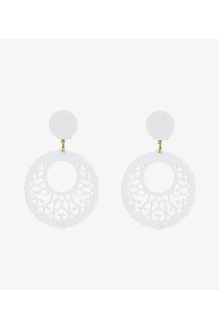  Flamenco earrings model Earrings 5.7 cm Acetate Pink