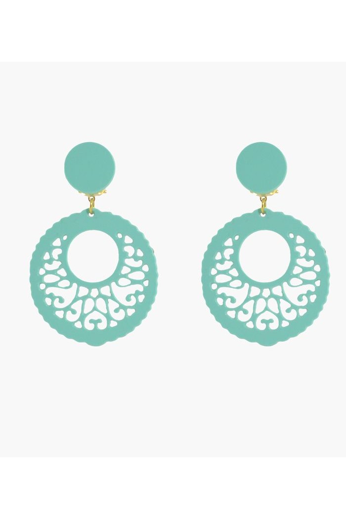 Boucles d'oreilles de flamenco modèle Boucles d'oreilles 5.7 cm Acétate Rose