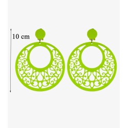 Boucles d'oreilles de flamenco modèle Boucles d'oreilles 10cm Acétate Rouge