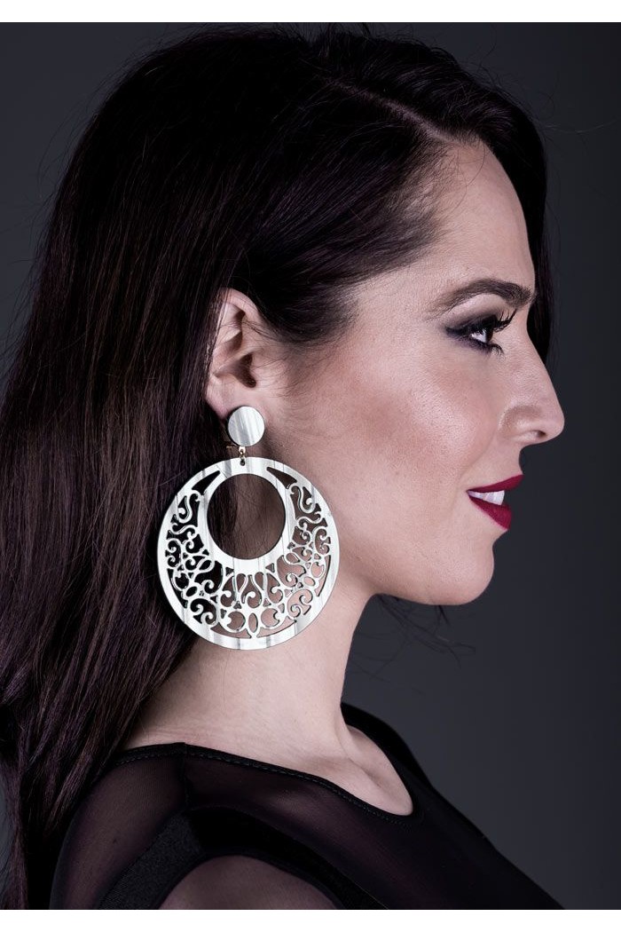 Flamenco earrings model Earrings 18 - Mother-of-pearl Classic Mother-of-pearl