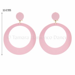 Boucles d'oreilles de flamenco modèle Boucles d'oreilles 11 cm Acétate Vert d'eau