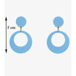 Boucles d'oreilles de flamenco modèle Boucles d'oreilles 5 cm Acétate Rouge