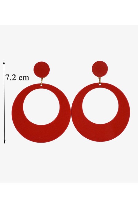 Pendientes de Flamenca modelo Pendientes 7.2 cm Acetato Turquesa