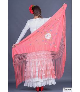 Roma Shawl - Multicolor Red Embroidered