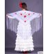 flamenco embroidered shawl by order - - Florencia Shawl - Multicolor Embroidered