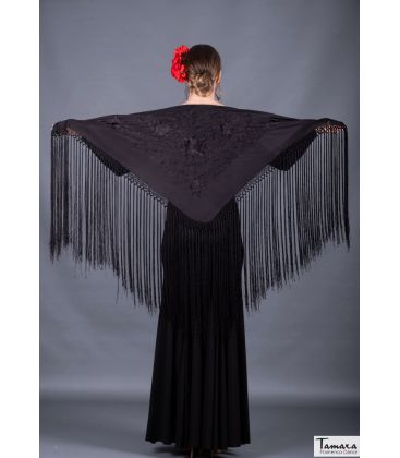 flamenco embroidered shawl by order - - Florencia Shawl - Back Embroidered
